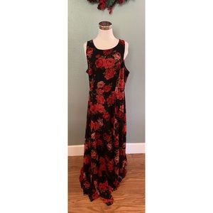 Torrid Floral Full Length Dress Sz 14